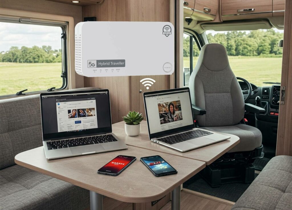 Surfen und TV streamen im Wohnmobil mit einem 5G-Router