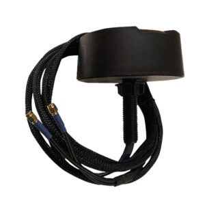 5G roof antenna with two cables for through-roof mounting