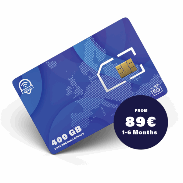 400 GB Europe Data Roaming SIM Cards – Activate Anytime You Want