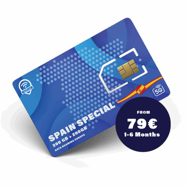 Spain Special Europe Data Roaming SIM Cards – Activate Anytime You Want