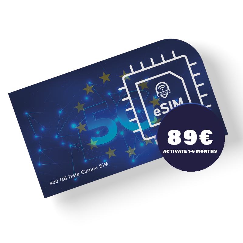 Roaming eSIM Europe with 400 GB of data. Full-speed 5G, no daily limits, activate whenever you want. - Image 2