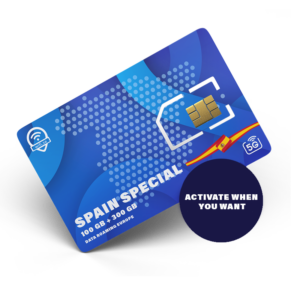 SPAIN SPECIAL SIM CHOOSE BETWEEN 1-6 MONTHS -TOTAL 400GB SIM - 100GB FOR EUROPE AND 300GB IN SPAIN