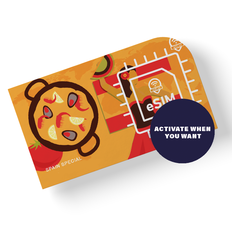 Spain Special eSIM – 5G Roaming with 50 GB Europe + 300 GB Spain. No Data Plan Included