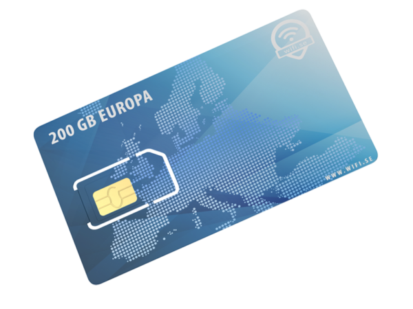 200 GB EUROPA SIM-KORT