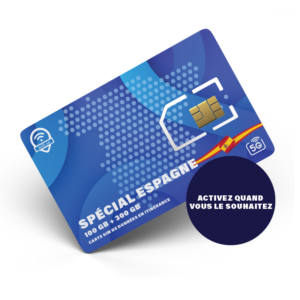 Sim spécial espagne choisissez entre 1 et 6 mois – sim totale 400 go, dont 100 go pour l’europe et 300 go en espagne