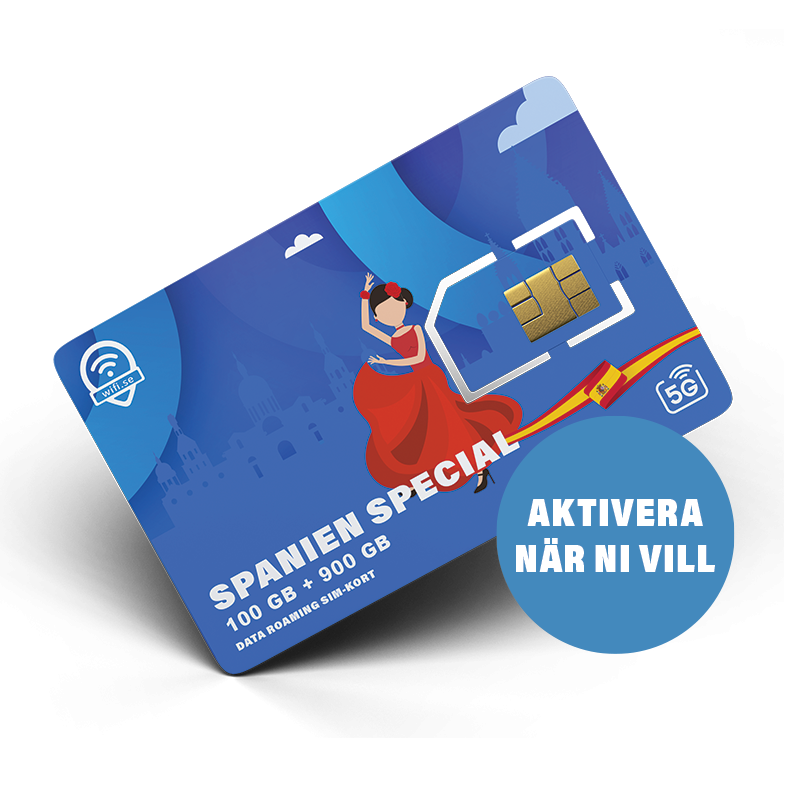 Carte SIM roaming Europe Spain Special : 100 Go en Europe + 900 Go en Espagne