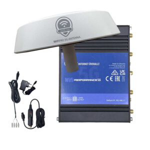 5G Router for RV / camper / caravan / boat with complete cable kit and 5G roof antenna with built-in WiFi