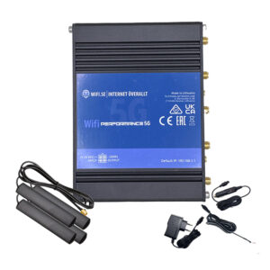 5G Router for motorhome / camper / caravan / boat with complete cable package and patch antennas – Without SIM