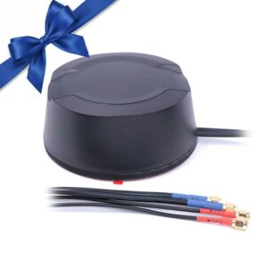 5G takantenn platt för fast montering på husbil/husvagn (2G/3G/4G/5G) 4 Kablar