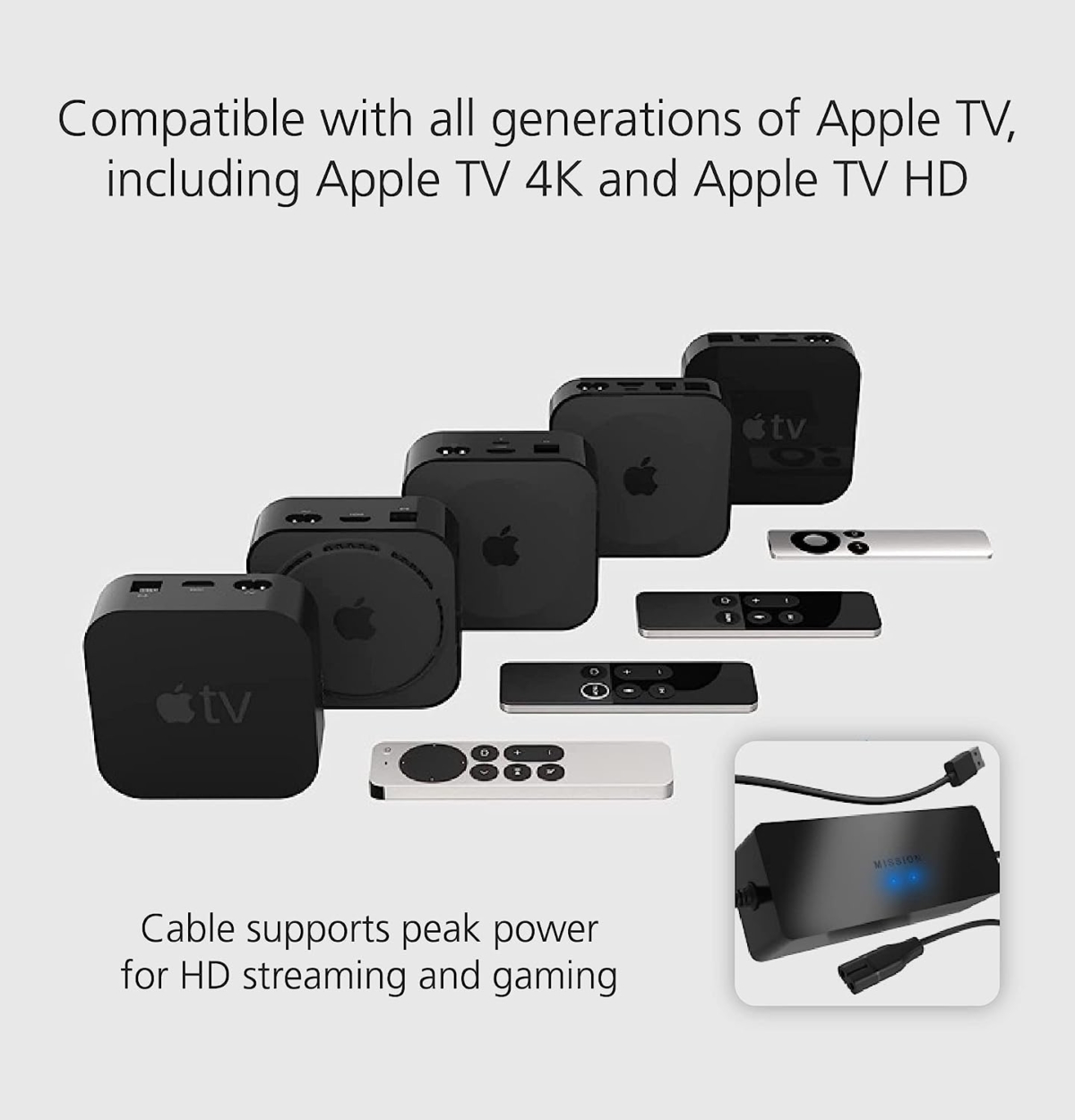 APPPLE TV ADAPTER FÖR USB / 12 VOLT APPLE TV 12 VOLT / USB WIFI.SE