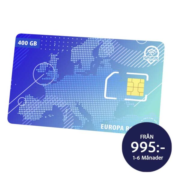 Roaming SIM Europa - 400 GB