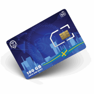 100 GB data sim-kort för Sverige