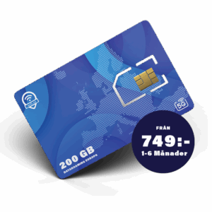 200 GB Roaming Europa Sim-Kort