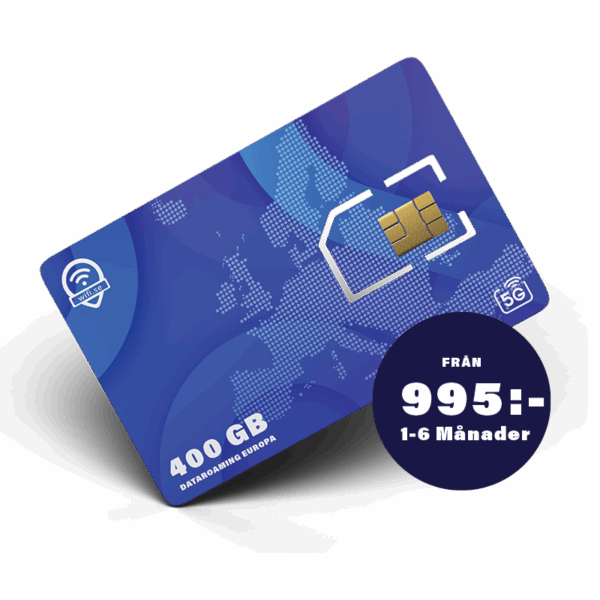 400 GB Roaming Europa Sim-Kort
