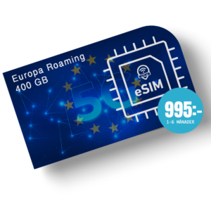 Alternative view of Digitalt eSIM - Beställ Roaming eSIM Europa  - Aktivera när du vill -  400GB per månad full speed inga limits
