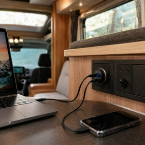 12 volt USB-laddare, 65W, premium