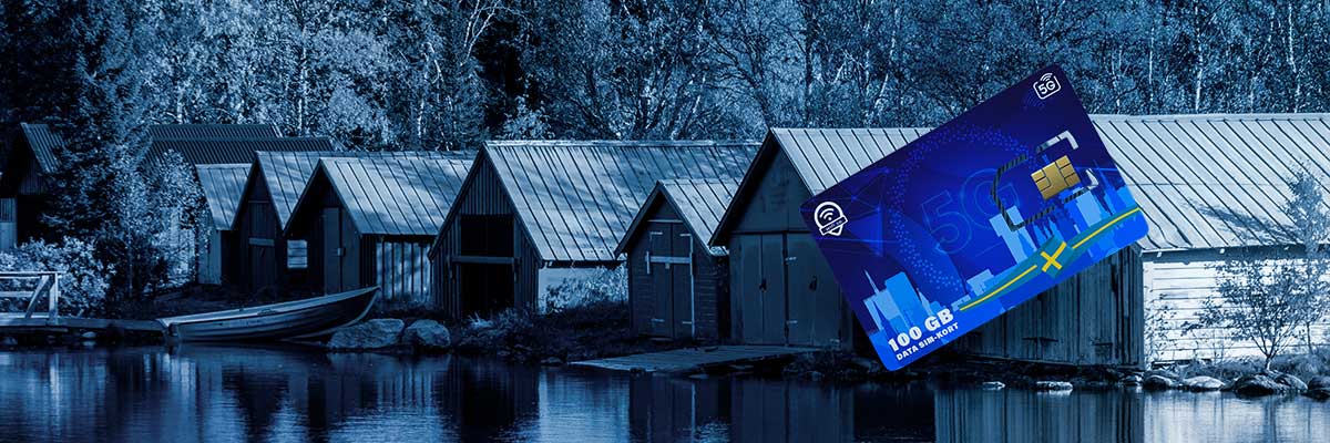 100 GB SIM MOBILT BREDBAND 5G FÖR SVERIGE-GÄLLER I 12 MÅNADER