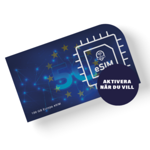 eSIM 100 GB för Europa