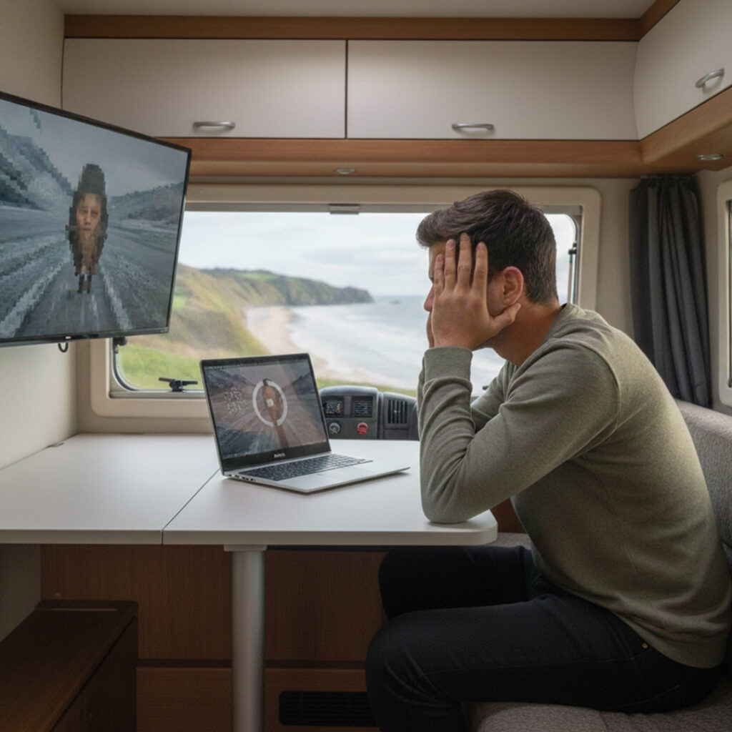 Hybrid Traveller är en portabel 5G-router utvecklad för människor som rör sig. Den kombinerar kraftfull mottagning, stabil 5G/4G och inbyggt batteri i ett kompakt format.