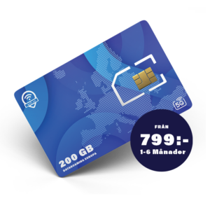 200 GB EUROPA DATA SIM-KORT
