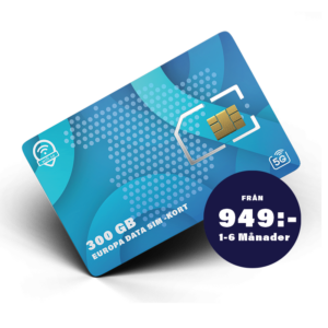 300 GB EUROPA DATA SIM-KORT