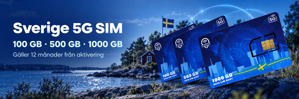 Sverige Sim - 12 månader